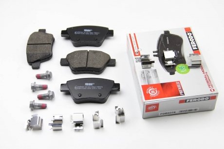 Задние тормозные колодки ferodo FDB4316