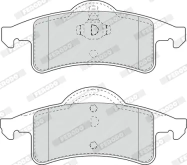Задние тормозные колодки ferodo FDB1524 Jeep Cherokee