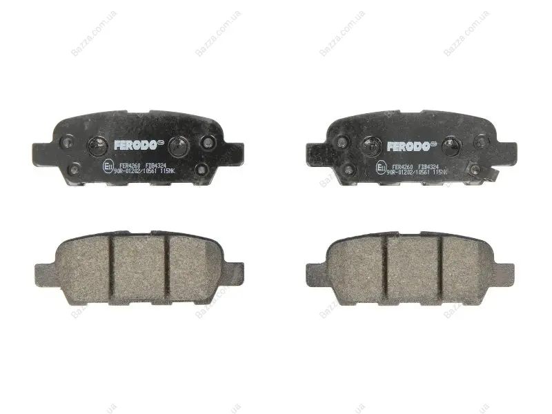 Задние тормозные колодки ferodo FDB4324