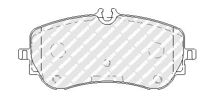 Задні тормозні (гальмівні) колодки ferodo FVR5068 на Фольксваген Крафтер