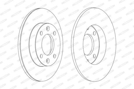 Задний тормозной диск ferodo DDF1178