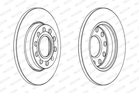 Задний тормозной диск ferodo DDF1425C
