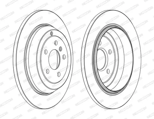 Задний тормозной диск ferodo DDF1530C