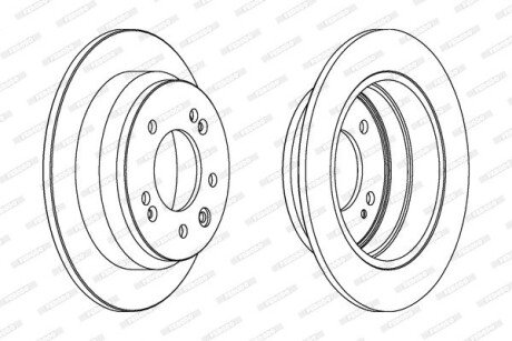 Задний тормозной диск ferodo DDF1618