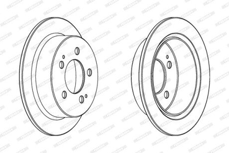 Задній гальмівний (тормозний) диск ferodo DDF1753C на Ауди А7