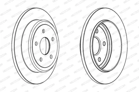 Задний тормозной диск ferodo DDF1813C Jeep Grand Cherokee
