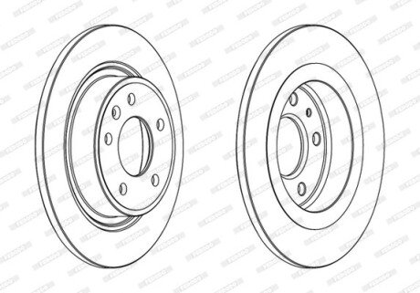 Задній гальмівний (тормозний) диск ferodo DDF1871C на Опель Ампера