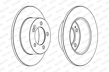 Задній гальмівний (тормозний) диск ferodo DDF1976C