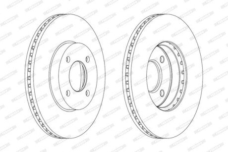 Задній гальмівний (тормозний) диск ferodo DDF2067C