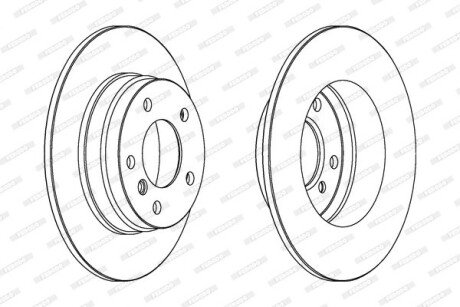 Задний тормозной диск ferodo DDF249