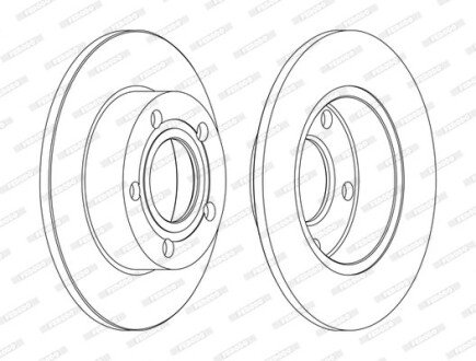 Задній гальмівний (тормозний) диск ferodo DDF952C