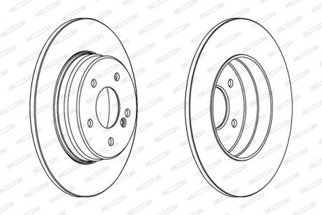 Задній гальмівний (тормозний) диск ferodo DDF963C