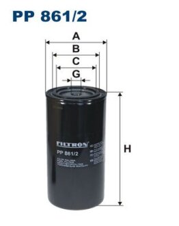 Фільтр палива filtron PP8612 на Бмв E60