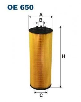 Масляний фільтр filtron OE 650/2