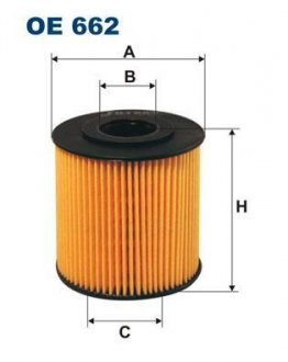 Масляный фильтр filtron OE 662/1