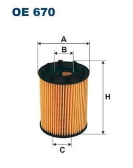 Масляний фільтр filtron OE 670