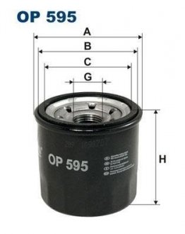 Масляный фильтр filtron OP 595/4