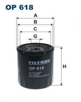 Масляний фільтр filtron OP 618