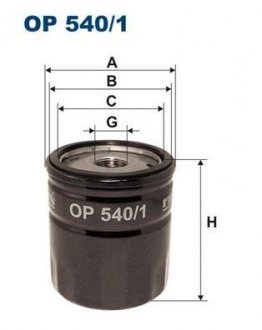 Масляний фільтр filtron OP 540/1