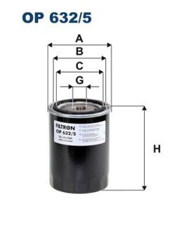 Масляний фільтр filtron OP 632/5 на Hyundai Туксон