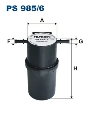 Фільтр палива filtron PS9856