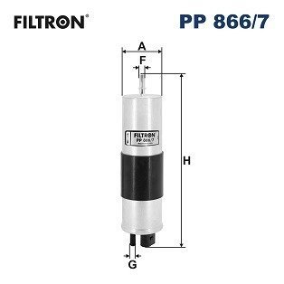 Фiльтр паливний filtron PP8667 на Вольво V40