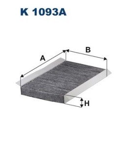 Фільтр салону filtron K 1093A на Ситроен С3 пикассо