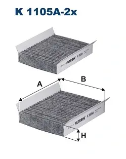 Фильтр салона filtron K 1105A-2X