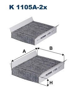 Фільтр салону filtron K 1105A-2X