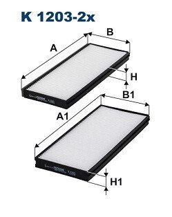 Фільтр салону filtron K 1203-2X