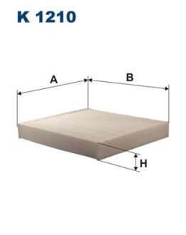 Фильтр салона filtron K1210