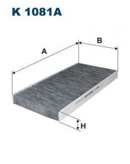 Фільтр салону filtron K 1081A