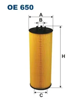 Масляный фильтр filtron OE650 Ауди А8 д2