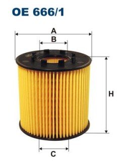 Масляний фільтр filtron OE 666/1 на Опель Мовано