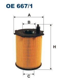 Масляный фильтр filtron OE667/1 на Ситроен Ксара пикассо