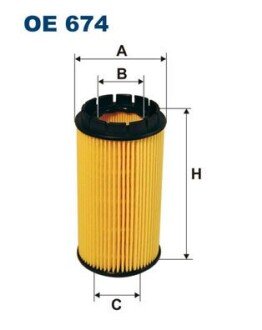 Масляний фільтр filtron OE 674 на Hyundai Туксон