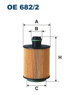 Масляный фильтр filtron OE 682/2 на Фиат Добло