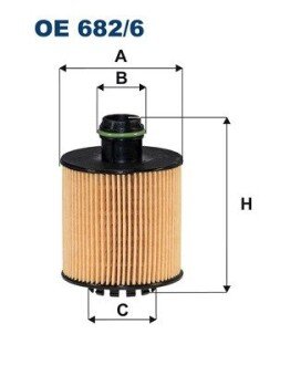 Масляный фильтр filtron OE682/6 на Фиат Добло