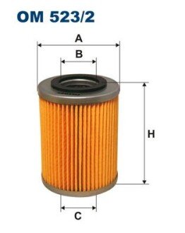 Масляний фільтр filtron OM 523/2 на Опель Вектра б