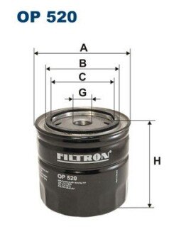 Масляний фільтр filtron OP520