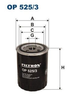 Масляный фильтр filtron OP 525/3 на Сеат Толедо 1