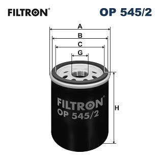 Масляный фильтр filtron OP 545/2 на Фиат Добло