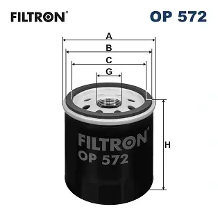Масляний фільтр Filtron OP572 (фото 1)