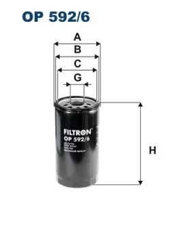 Масляний фільтр Filtron OP 592/6