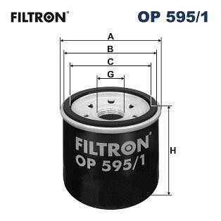 Масляний фільтр filtron OP 595/1 на Мазда Сх 5