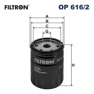 Масляний фільтр filtron OP 616/2 на Шкода Фабия 1