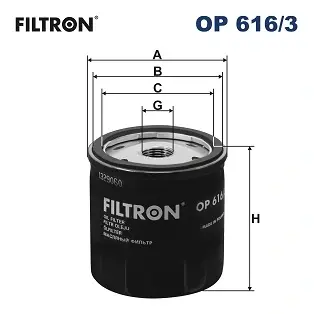 Масляний фільтр Filtron OP6163