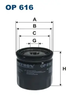 Масляный фильтр filtron OP616 Шкода Фелиция