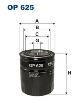 Масляный фильтр filtron OP625