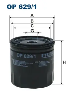 Масляний фільтр Filtron OP 629/1